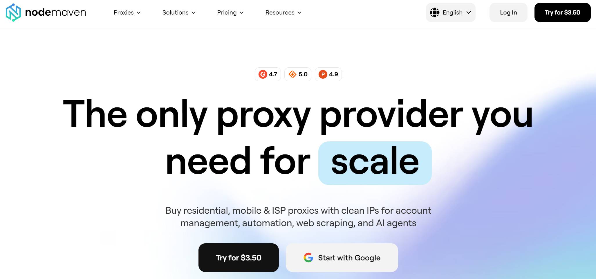 NodeMaven homepage