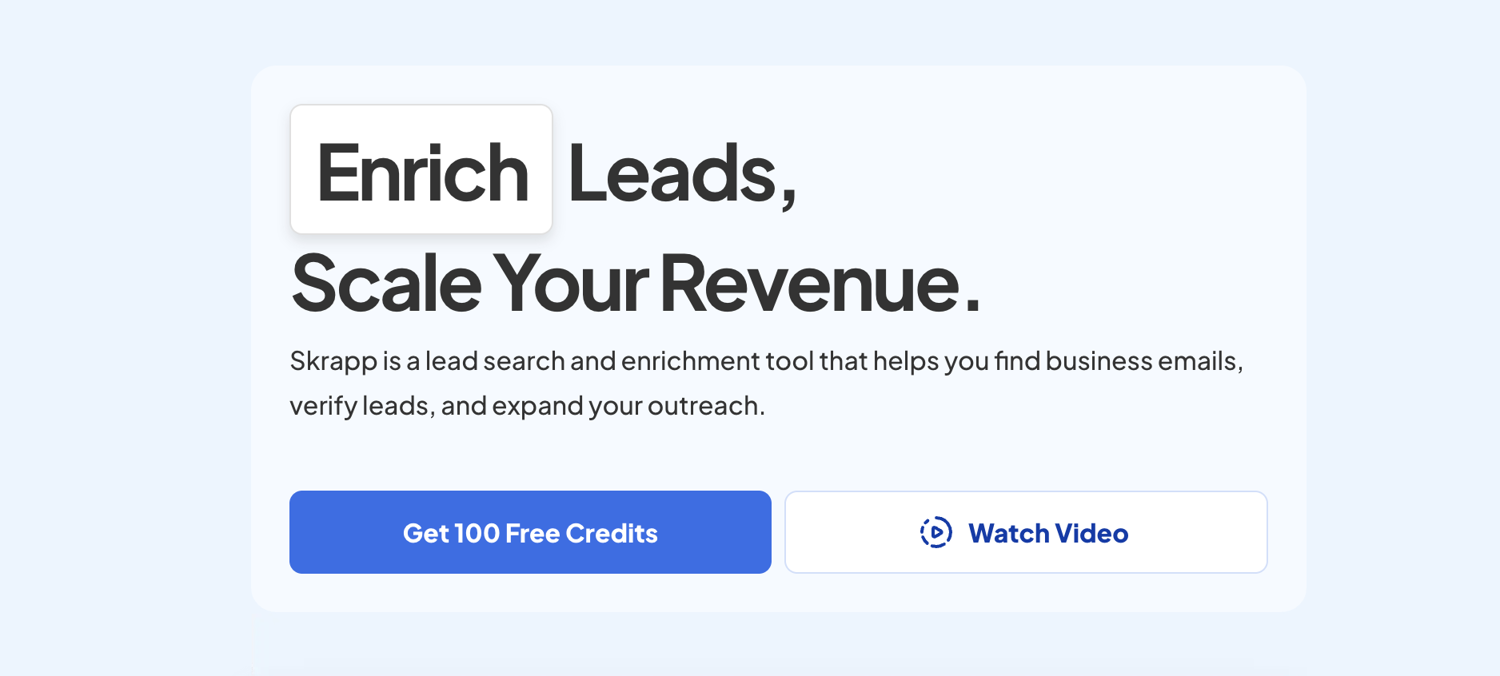 Skrapp.io LinkedIn email extractor