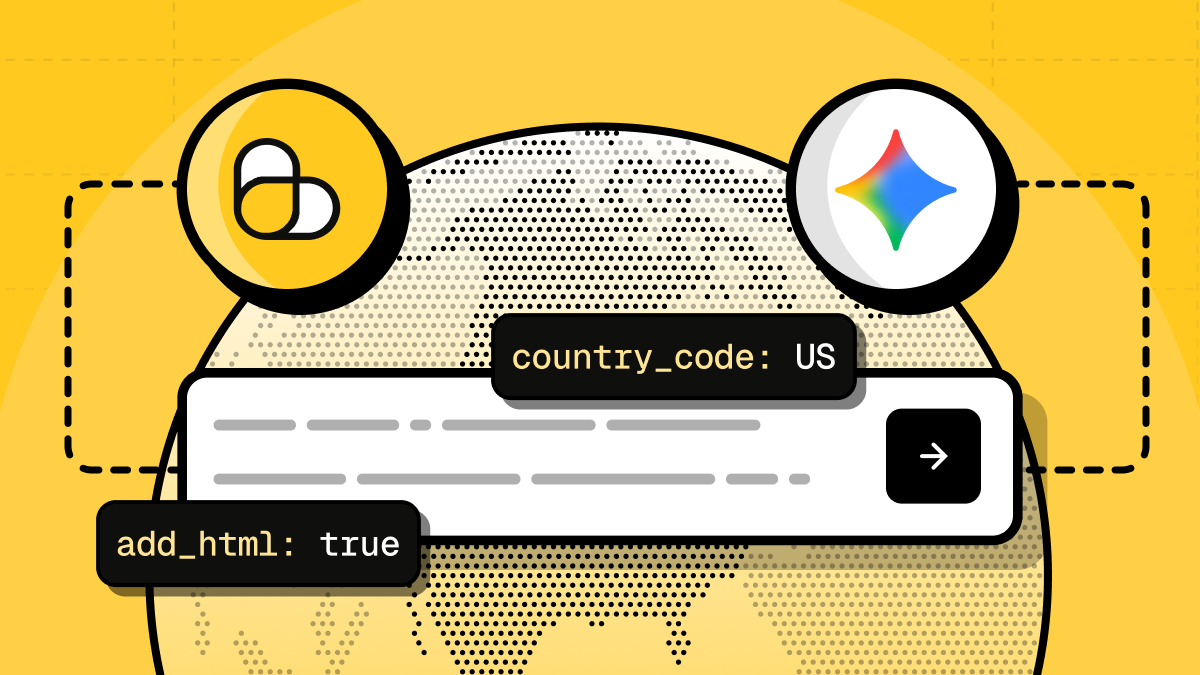 New Gemini API endpoint for AI-powered web data extraction