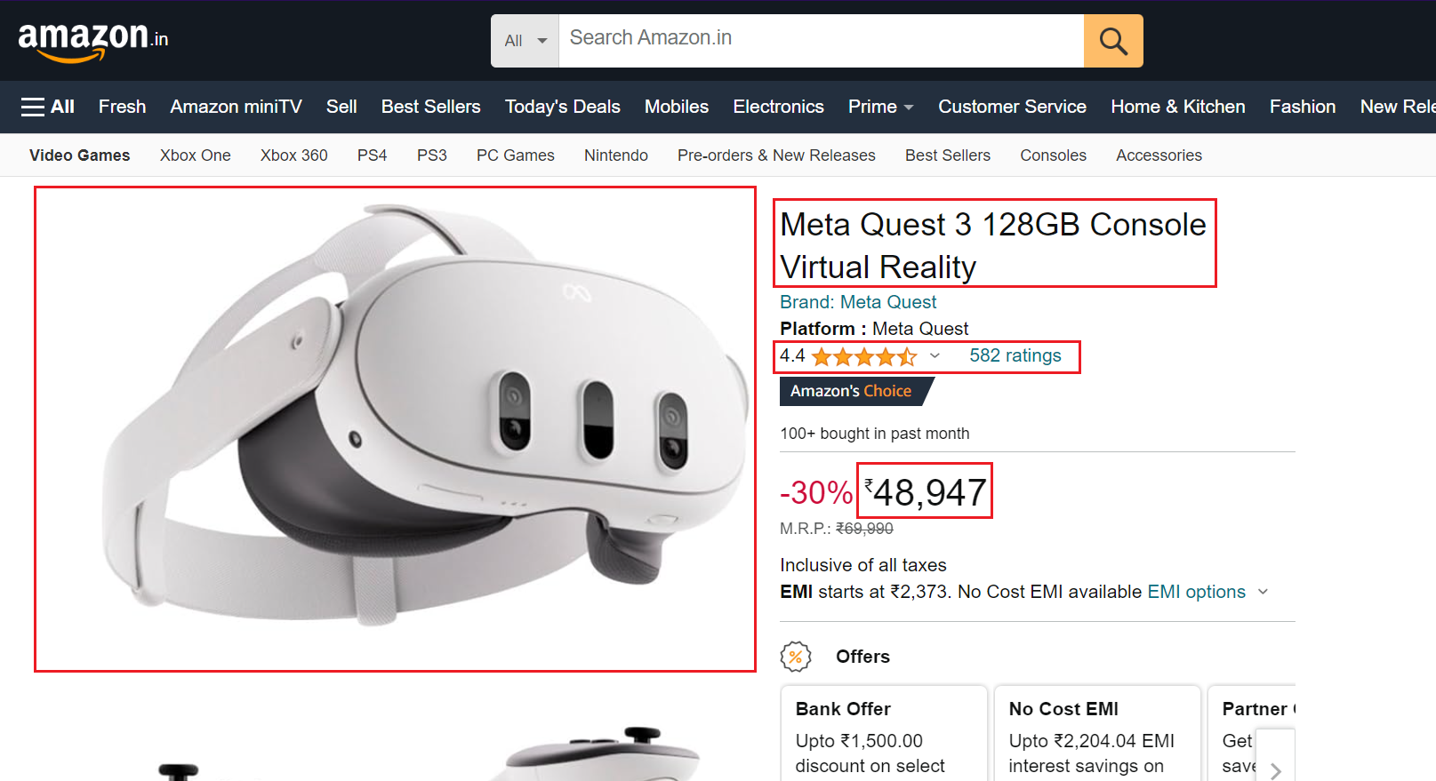 product page