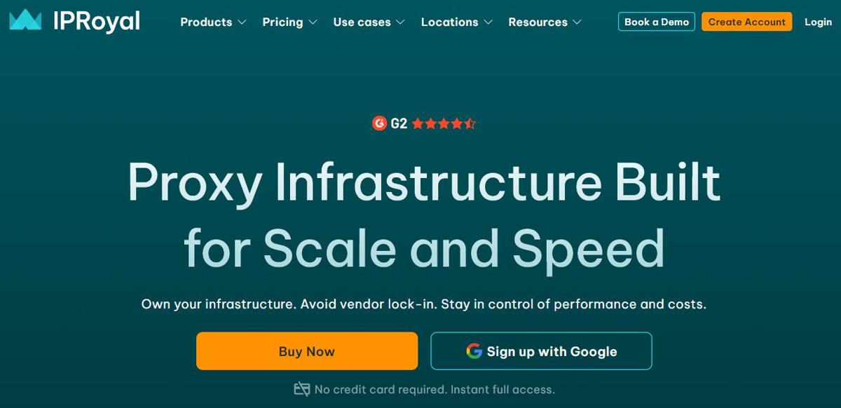 IPRoyal homepage