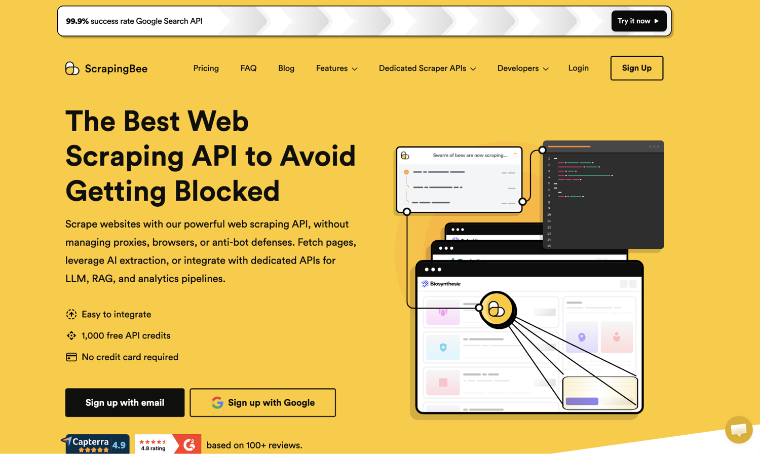 How the ScrapingBee web scraping API works