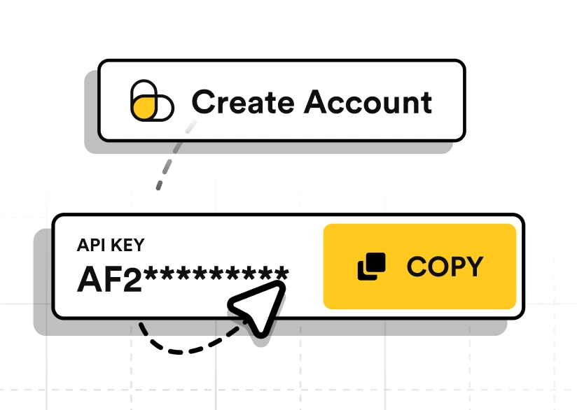 Copying a ScrapingBee API key from the dashboard