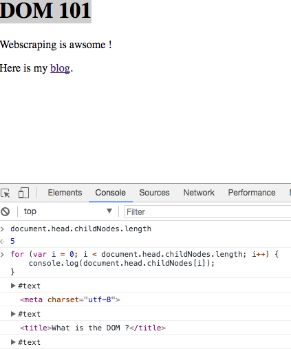 Javascript example