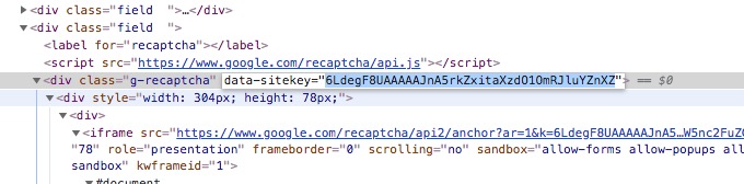 DOM for Captcha